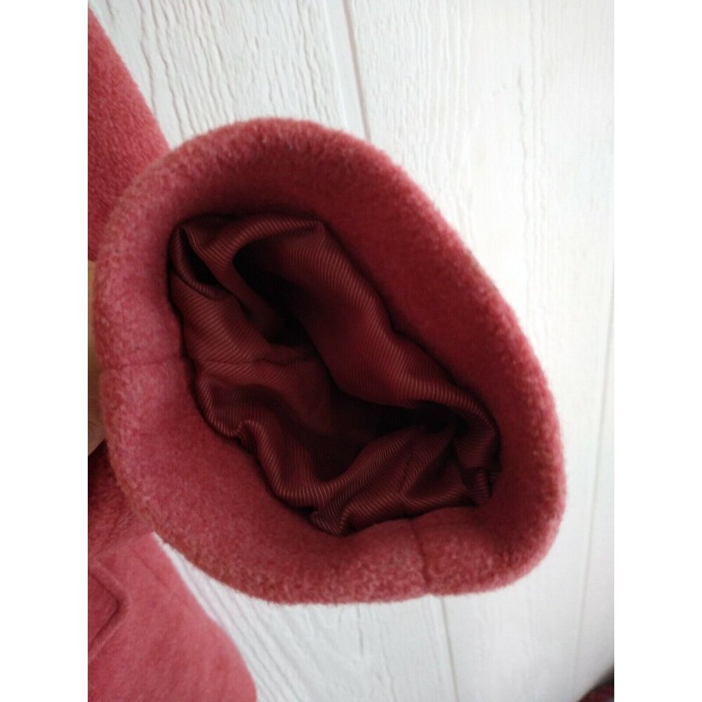 LL Bean Women's Lined Winter Warmer Jacket Salmon Pink Wool Blend Sz Medium M - Picture 8 of 8